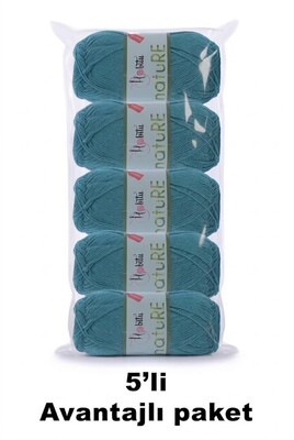 HOBİTU YARNS - HOBİTU NATURE 5 Lİ PAKET 131 Benetton