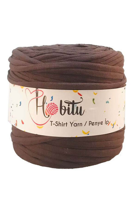 HOBİTU YARNS - HOBİTU PENYE İP T-SHİRT YARN 1182 Koyu Kahve