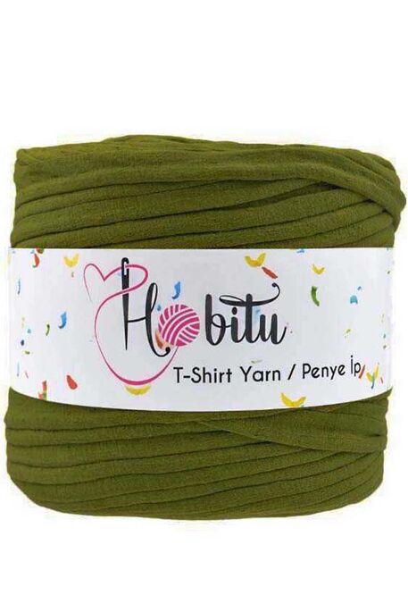 HOBİTU YARNS - HOBİTU PENYE İP T-SHİRT YARN 1291 Kına Yeşili