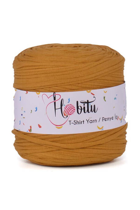 HOBİTU YARNS - HOBİTU PENYE İP T-SHİRT YARN 1380 Hardal