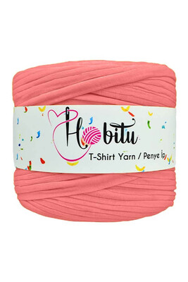 HOBİTU YARNS - HOBİTU PENYE İP T-SHİRT YARN 145 Mercan