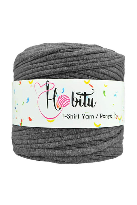 HOBİTU YARNS - HOBİTU PENYE İP T-SHİRT YARN 193 Koyu Gri