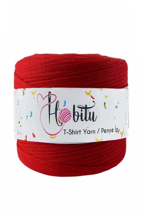 HOBİTU YARNS - HOBİTU PENYE İP T-SHİRT YARN 207 Kırmızı