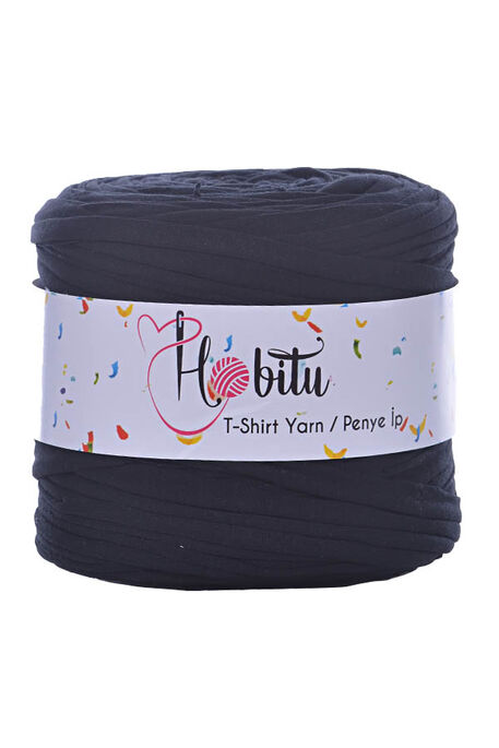 HOBİTU YARNS - HOBİTU PENYE İP T-SHİRT YARN 217 Siyah