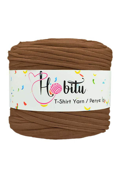 HOBİTU YARNS - HOBİTU PENYE İP T-SHİRT YARN 223 Kahverengi