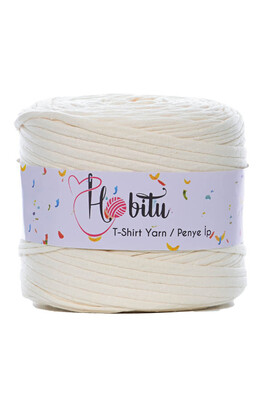 HOBİTU YARNS - HOBİTU PENYE İP T-SHİRT YARN 256 Krem