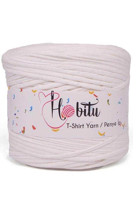 HOBİTU YARNS - HOBİTU PENYE İP T-SHİRT YARN 300 Ekru