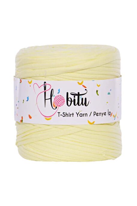 HOBİTU YARNS - HOBİTU PENYE İP T-SHİRT YARN 3664 Açık Sarı