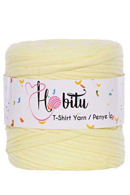 HOBİTU YARNS - HOBİTU PENYE İP T-SHİRT YARN 3664 Açık Sarı