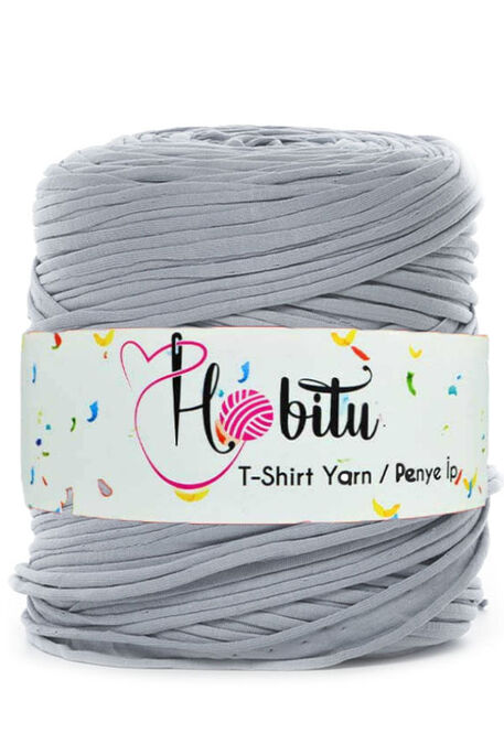 HOBİTU YARNS - HOBİTU PENYE İP T-SHİRT YARN 416 Gri