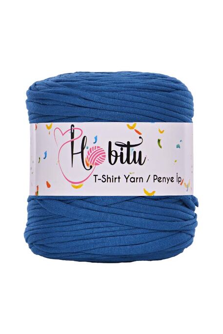 HOBİTU YARNS - HOBİTU PENYE İP T-SHİRT YARN 517 Gece Mavisi