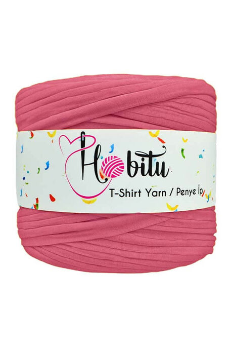 HOBİTU YARNS - HOBİTU PENYE İP T-SHİRT YARN 5173 Şeker Pembe