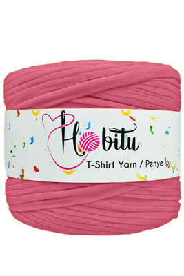 HOBİTU YARNS - HOBİTU PENYE İP T-SHİRT YARN 5173 Şeker Pembe