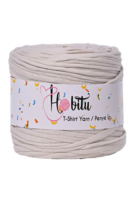 HOBİTU YARNS - HOBİTU PENYE İP T-SHİRT YARN 599 Fil Dişi