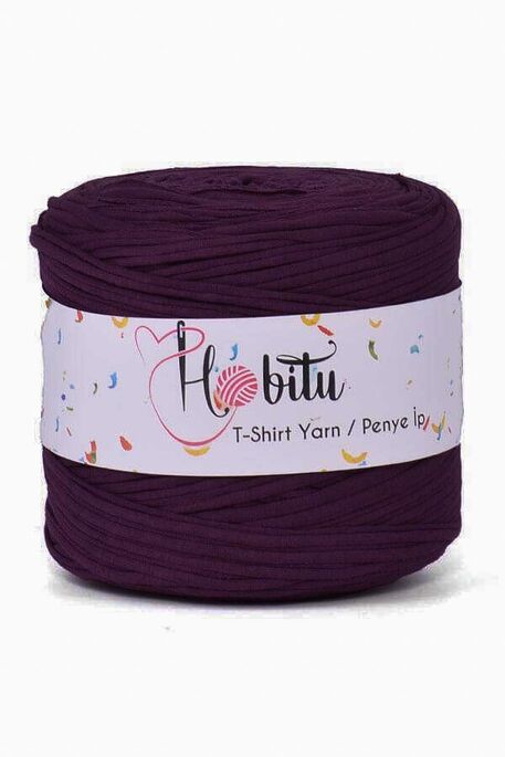 HOBİTU YARNS - HOBİTU PENYE İP T-SHİRT YARN 60 Mürdüm