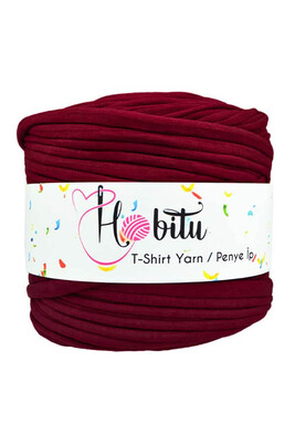 HOBİTU YARNS - HOBİTU PENYE İP T-SHİRT YARN 999 Bordo