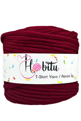 HOBİTU YARNS - HOBİTU PENYE İP T-SHİRT YARN 999 Bordo