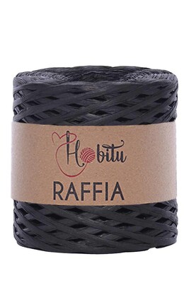 HOBİTU - HOBİTU RAFFİA İPİ 200 GR G12 Siyah