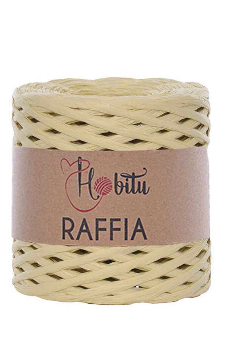 HOBİTU - HOBİTU RAFFİA İPİ 200 GR G27 Krem