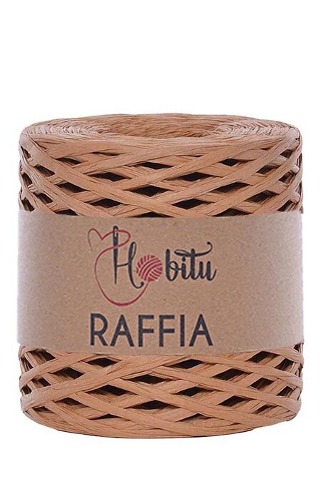 HOBİTU - HOBİTU RAFFİA İPİ 200 GR G34 Kızıl Kahve