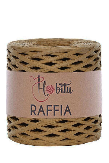 HOBİTU - HOBİTU RAFFİA İPİ 200 GR G42 Camel