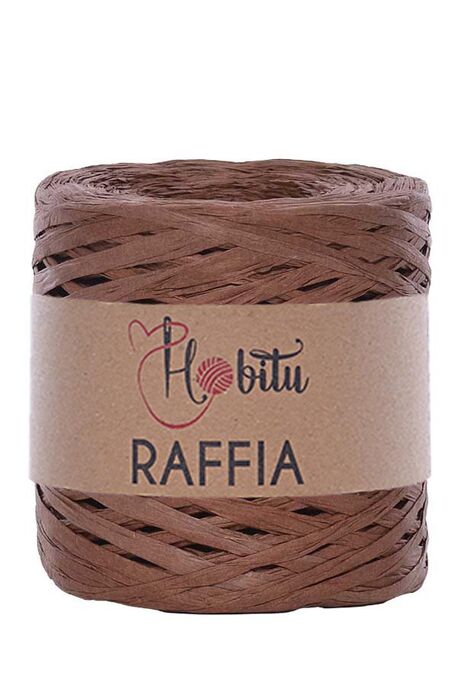 HOBİTU - HOBİTU RAFFİA İPİ 200 GR G43 Kahve