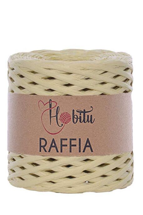 HOBİTU - HOBİTU RAFFİA İPİ 200 GR G45 Buğday