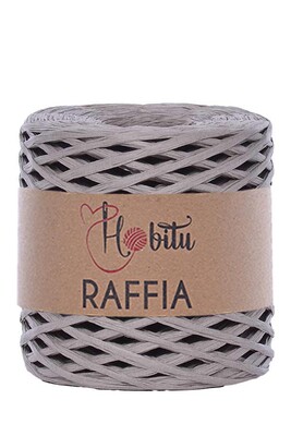 HOBİTU RAFFİA İPİ 200 GR G53 Gri - Thumbnail