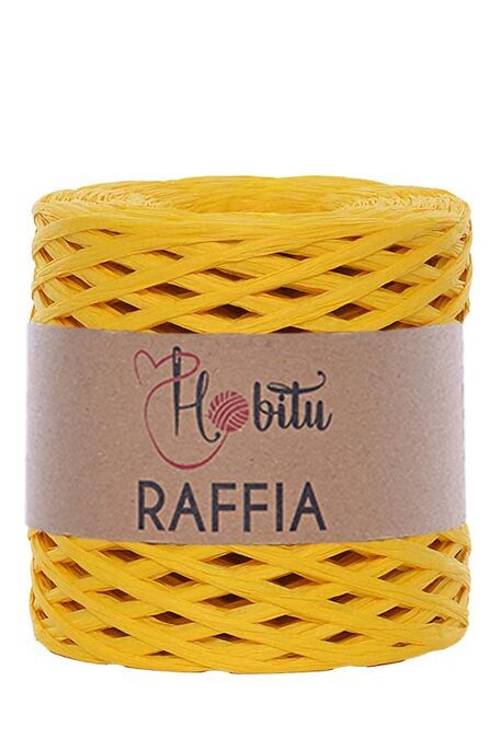 HOBİTU - HOBİTU RAFFİA İPİ 200 GR G59 Sarı