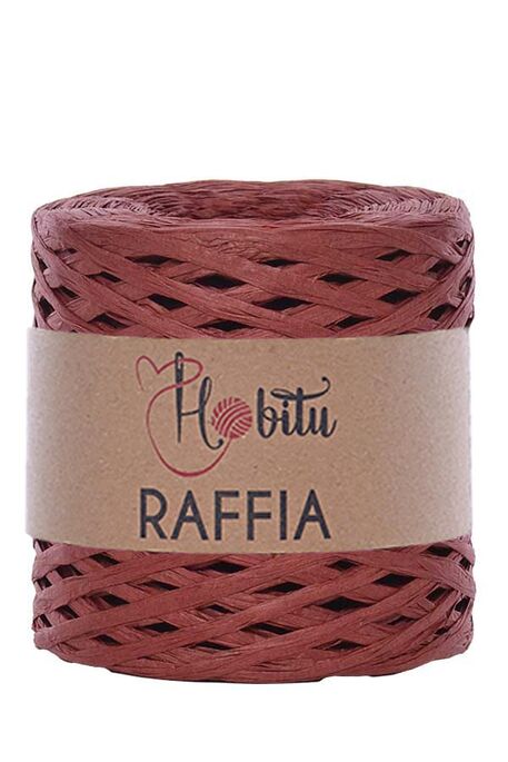 HOBİTU - HOBİTU RAFFİA İPİ 200 GR G62 Bordo