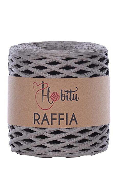 HOBİTU - HOBİTU RAFFİA İPİ 200 GR G64 Antrasit