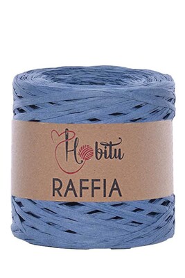 HOBİTU RAFFİA İPİ 200 GR G67 Denim - Thumbnail