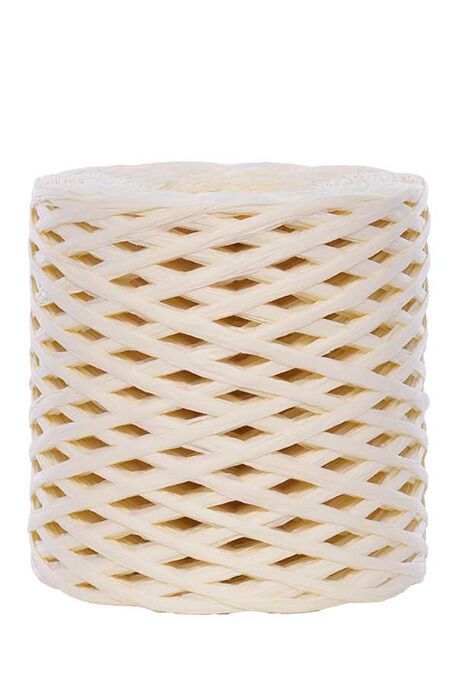 HOBİTU RAFFİA İPİ 200 GR G8 Ekru - 2