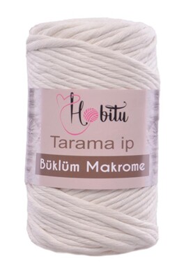 HOBITU BUKLUM TARAMA COTTON MACROME CARD YARN 152 Cream - Thumbnail