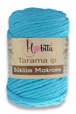 HOBITU BUKLUM TARAMA COTTON MACROME CARD YARN 163 Turquoise - Thumbnail