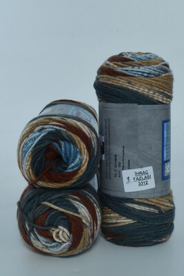  - İHRAÇ FAZLASI ÖRGÜ İPİ 450-600 Gr(3 Yumak) V-3312