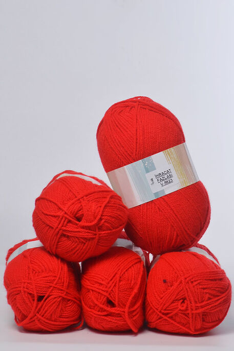  - İHRAÇ FAZLASI ÖRGÜ İPİ 500-550 GR (5 Yumak) V-5623