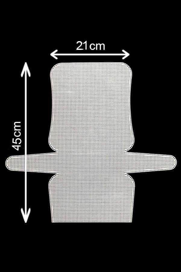 Kanvas Plastik File Çanta 45 Cm X 21 Cm