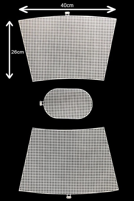 - KANVAS PLASTİK ÇANTA SETİ 3 PARÇA 40X26