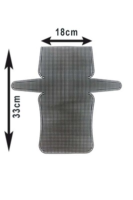  - KANVAS PLASTİK FİLE ÇANTA 33 CM X 18 CM SİYAH
