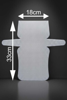  - KANVAS PLASTİK FİLE ÇANTA 33 CM X 18 CM