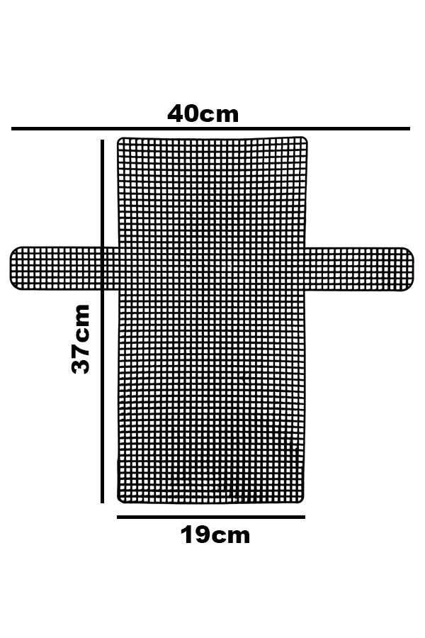 Kanvas Plastik File Çanta 37 X 19 Cm Siyah