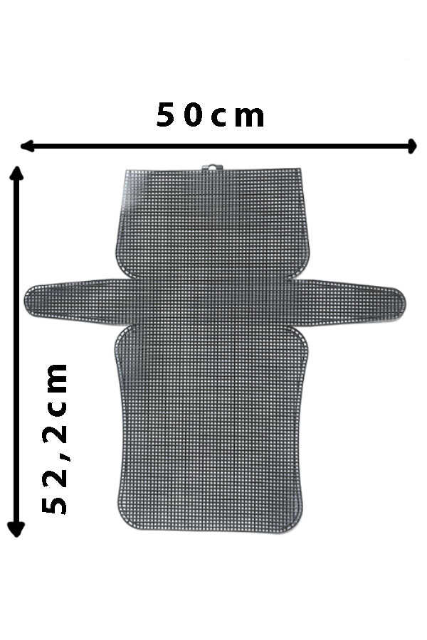 Kanvas Plastik File Çanta 52,5 Cm X 50 Cm Siyah