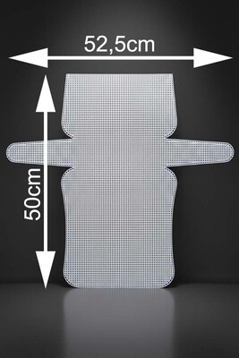  - KANVAS PLASTİK FİLE ÇANTA 52,5 CM X 50 CM