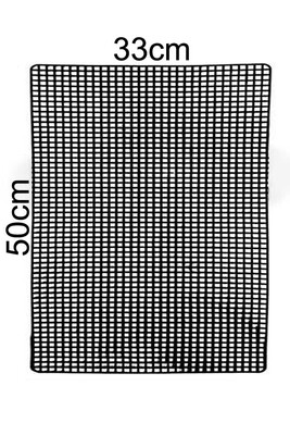  - KANVAS PLASTİK FİLE DİKDÖRTGEN 50 CM X 33 CM SİYAH