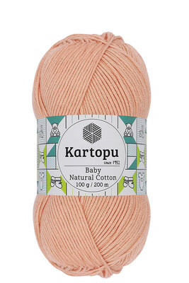 KARTOPU - KARTOPU BABY NATURAL COTTON K6259 Yavruağzı