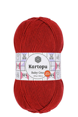 KARTOPU - KARTOPU BABY ONE K129 Koyu Kırmızı