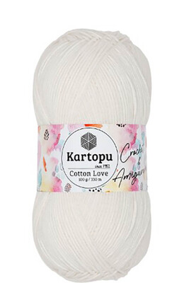 KARTOPU - KARTOPU COTTON LOVE K011 Süt Beyaz