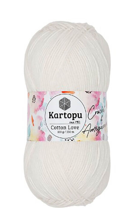 KARTOPU - KARTOPU COTTON LOVE K011 Süt Beyaz