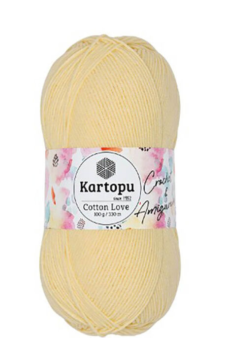 KARTOPU - KARTOPU COTTON LOVE K331 Açık Sarı